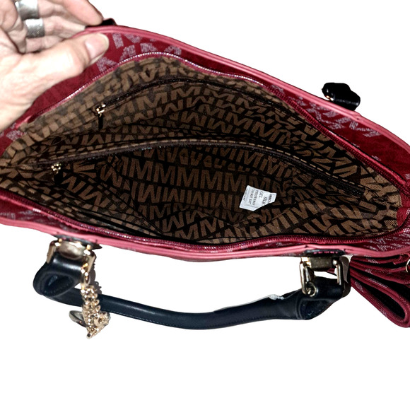 NWT- Gorgeous Cranberry Color Medium Size MKF Signature Purse - Picture 5 of 6